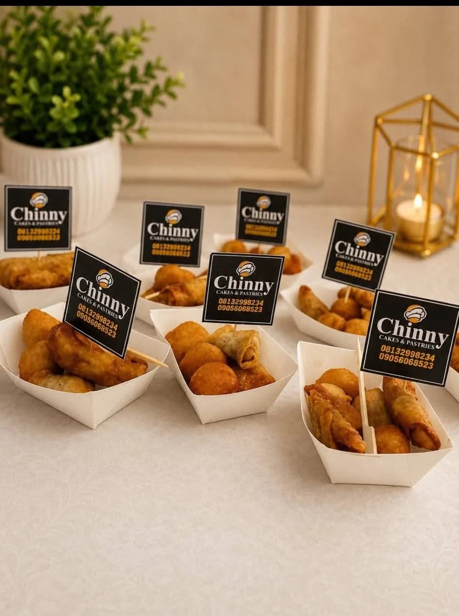 Branded individual small chops party packs